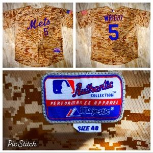 Mets Baseball jersey, Wright #5 size 48